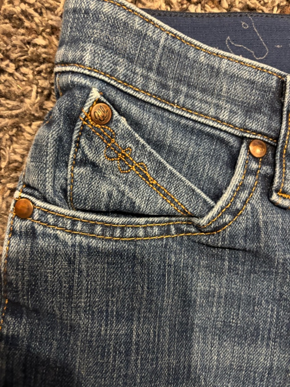 Wrangler QBaby Women's Mid Wash Blue Bootcut Jeans - Picture 3 of 6